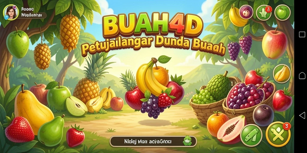 Tampilan gameplay BUAH4D yang seru dan menawan.