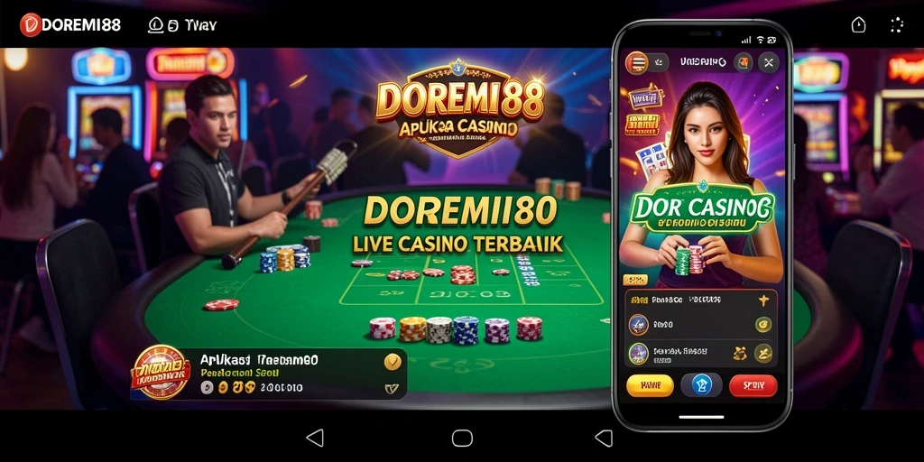 Tampilan gameplay Live Casino yang menarik dan interaktif di DOREMI88.