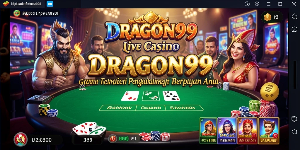 Tampilan gameplay interaktif dengan dealer langsung yang profesional.