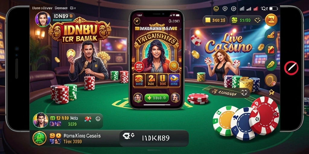 Tampilan gameplay Live Casino yang menarik dan interaktif di IDN89.