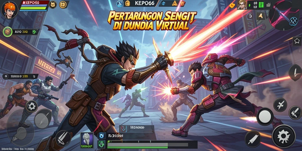 Tampilan seru dalam pertarungan KEPO66 dengan aksi yang mendebarkan.