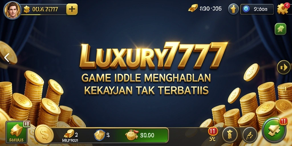 Screenshot gameplay <strong>LUXURY777</strong> yang menampilkan aksi Idle yang menyenangkan.