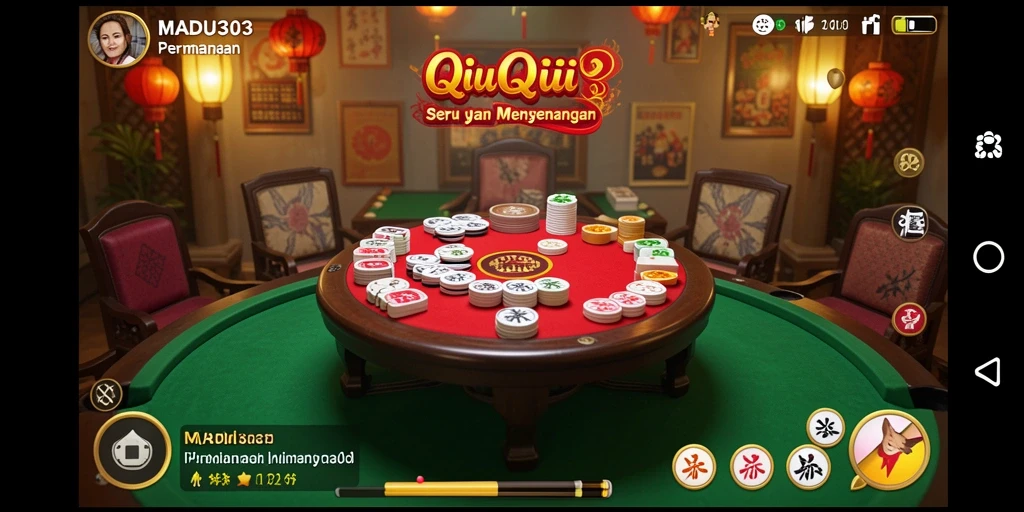 Tampilan menarik dari gameplay QiuQiu MADU303.