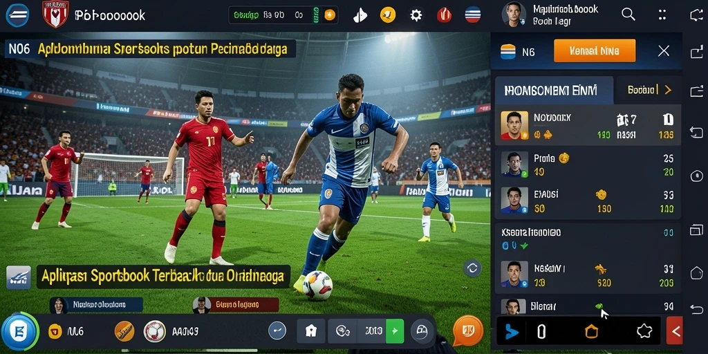Tampilan utama N06 menampilkan pilihan taruhan olahraga yang beragam.