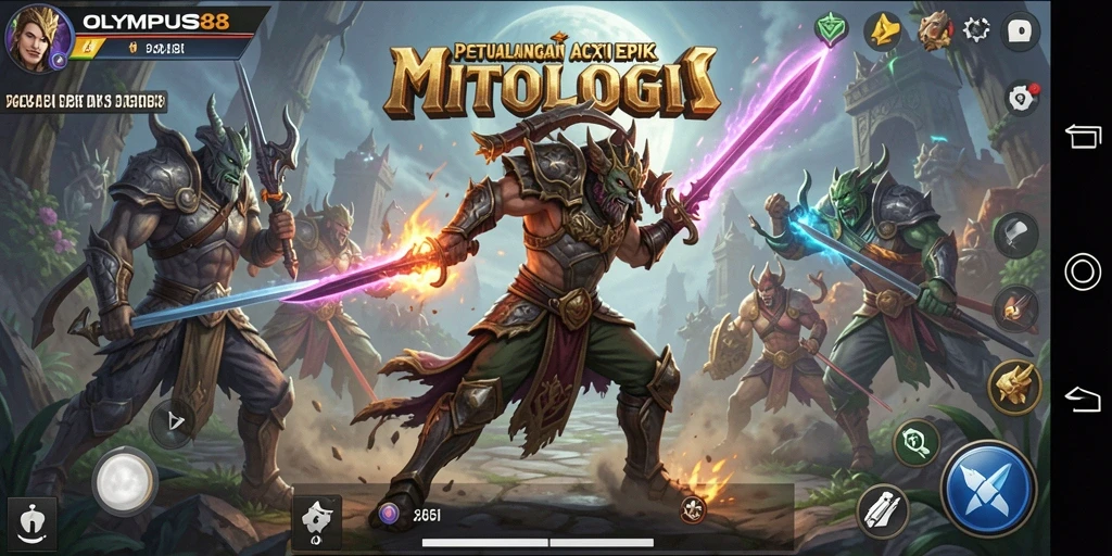 Gameplay Action yang mendebarkan di OLYMPUS88.
