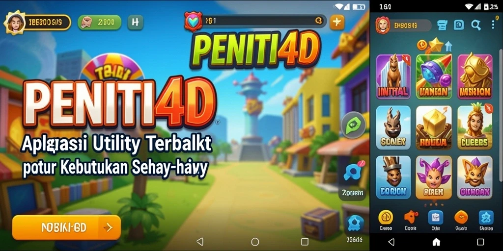 Screenshot utama dari aplikasi PENITI4D yang menunjukkan antarmuka pengguna.