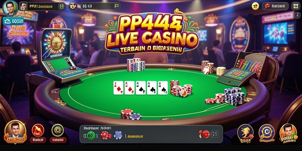 Tampilan gameplay Live Casino yang menakjubkan di PP444.