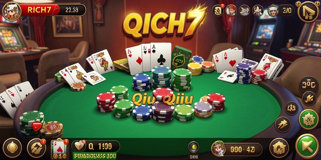 Tampilan gameplay RICH7 yang seru dan interaktif.