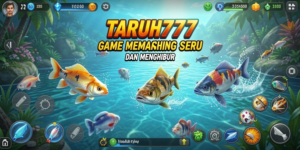 Tampilan menangkap ikan yang seru dalam TARUH777.