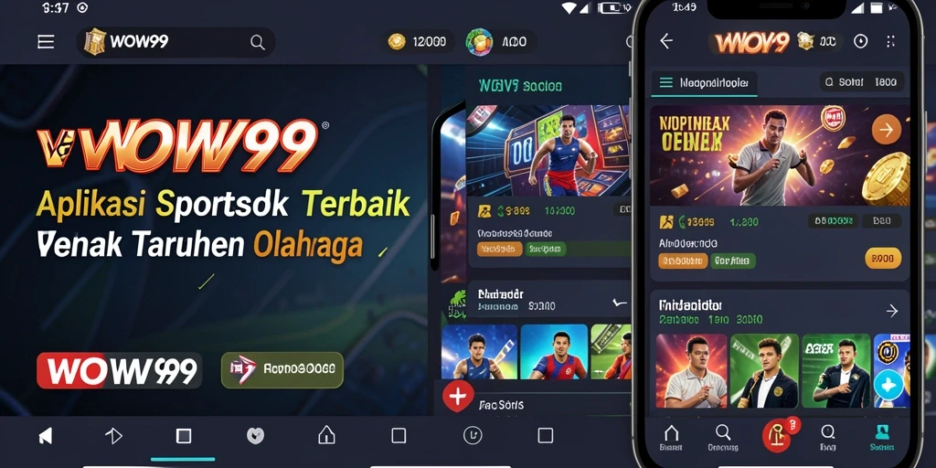Screenshot WOW99 menunjukkan tampilan menarik dari fitur taruhan olahraga.