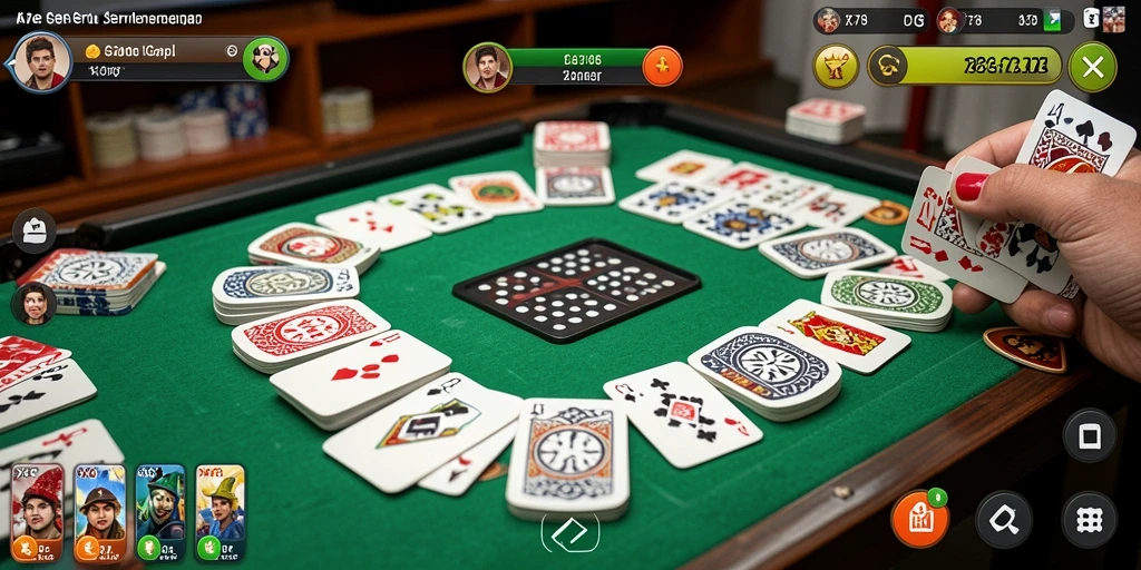 Tampilan gameplay X78 yang menarik dan interaktif dalam permainan Gaple.